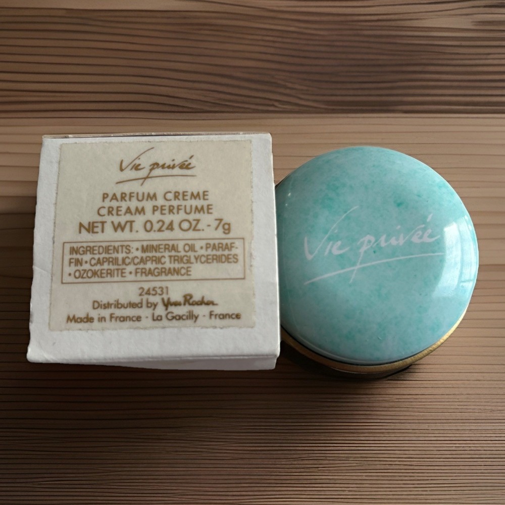 Yves Rocher Vie Privee Parfum‎ Crème 0.24oz Made In France Vintage New Old Stock